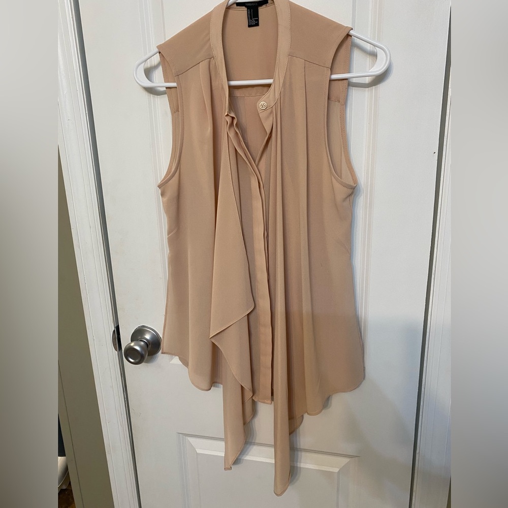 Forever 21 tan blouse small